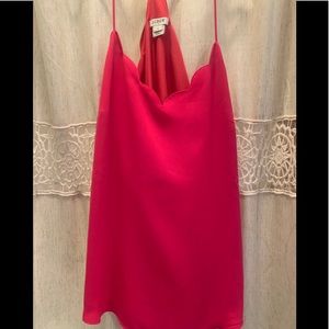 Fuschia scalloped J. Crew tank top
